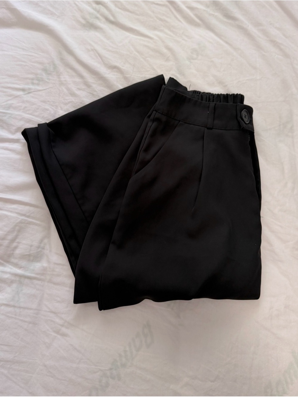 High Waist Black Trousers